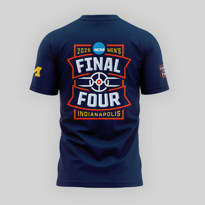 Michigan Wolverines 2026 Men's Basketball Tournament March Madness Final Four Tshirt
