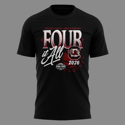 South Carolina Gamecocks 2026 Women's Basketball Tournament March Madness Final Four T-Shirt