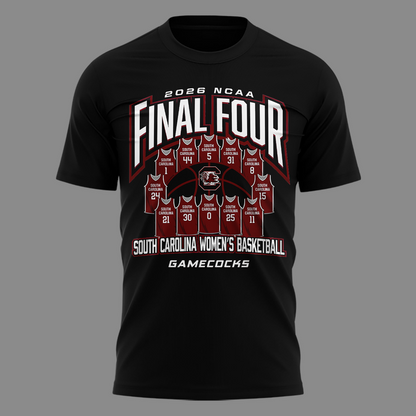 South Carolina Gamecocks 2026 Women's Basketball Tournament March Madness Final Four T-Shirt