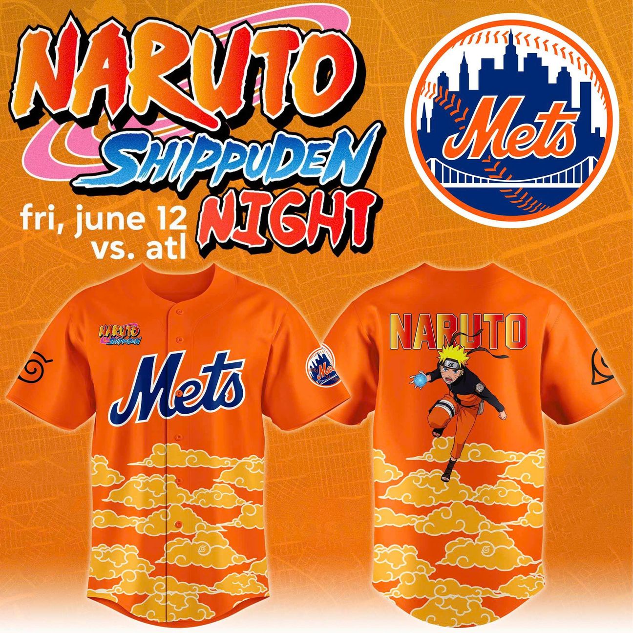 New York Mets x Naruto Night 2026 Jersey Collection