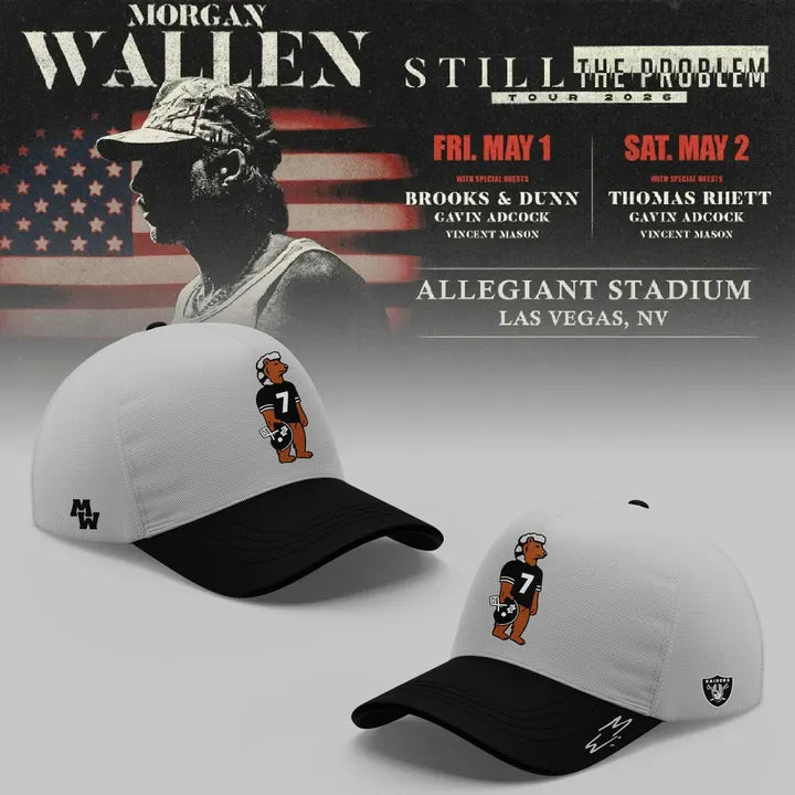 Exclusive Version Signed Cap Morgan Wallen x Las Vegas Raiders for fans!