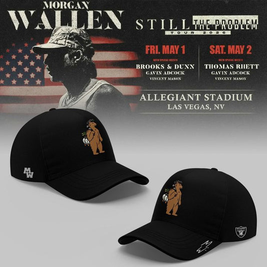 Exclusive Version Signed Cap Morgan Wallen x Las Vegas Raiders for fans.