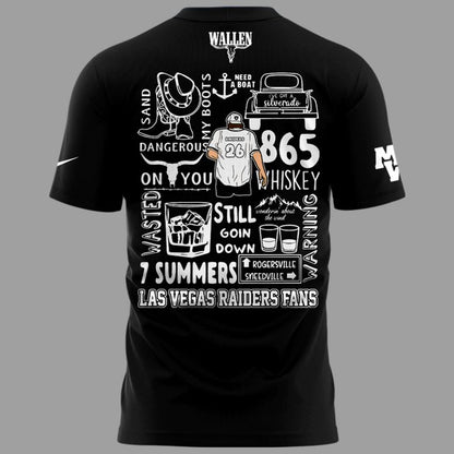 Limited Edition T-Shirt Morgan Wallen x Las Vegas Raiders