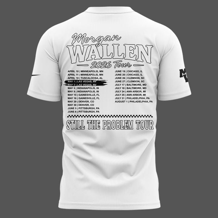 Limited Edition T-Shirt White Morgan Wallen x Las Vegas Raiders!