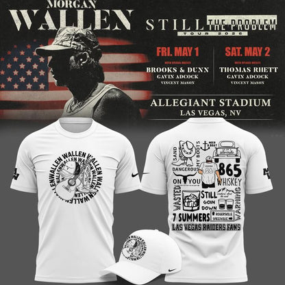 Special Edition T-Shirt Morgan Wallen x Las Vegas Raiders for fans..