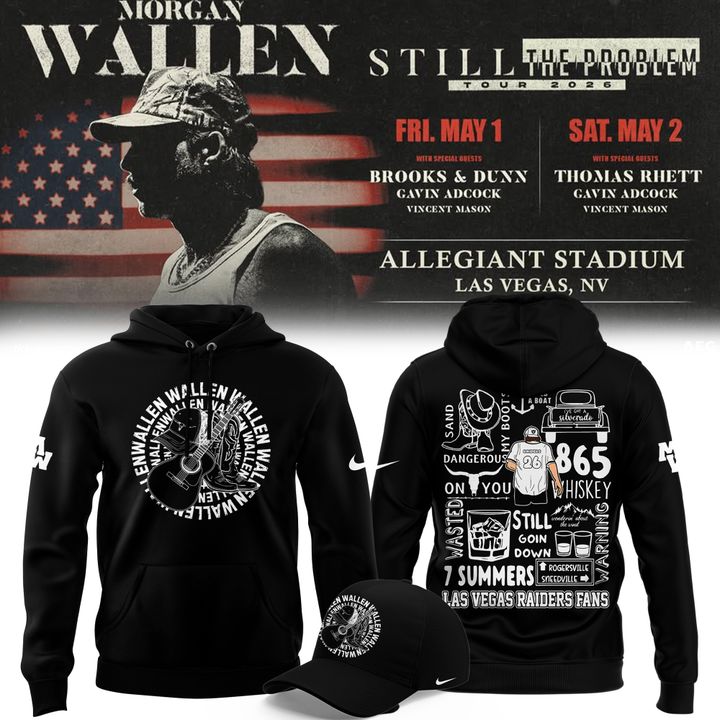 Limited Edition Hoodie Morgan Wallen x Las Vegas Raiders for fans!
