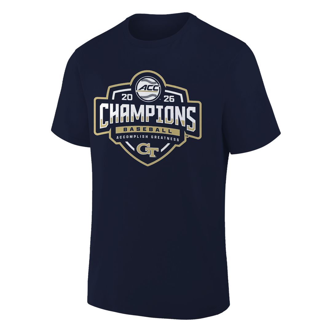 Georgia Tech Yellow Jackets Baseball Locker Room ACC Tournament Champions Tee