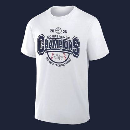 Georgia Tech Yellow Jackets Baseball Adidas ACC Tournament Champions Tee