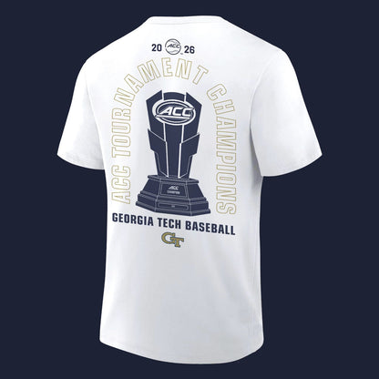 Georgia Tech Yellow Jackets Baseball Adidas ACC Tournament Champions Tee