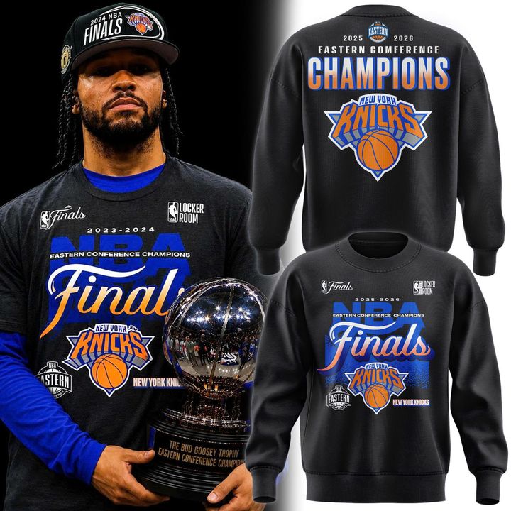 Men's New York Knicks 2026 NBA Eastern Conference Champions Two-Sided Sweatshirt