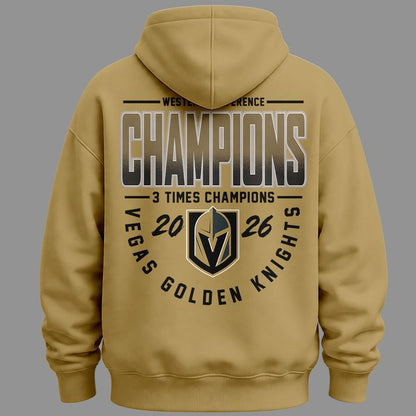 1.Vegas Golden Knights WESTERN CONFERENCE CHAMPIONS Hoodie 2026