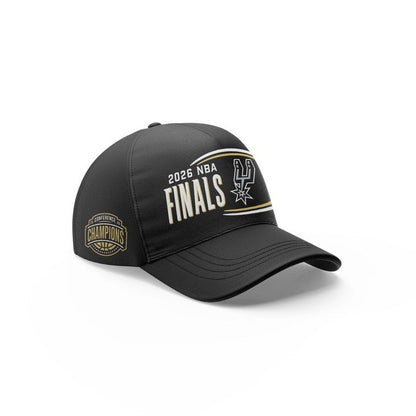 San Antonio Spurs New Era Black 2026 NBA Western Conference Champions Locker Room Cap