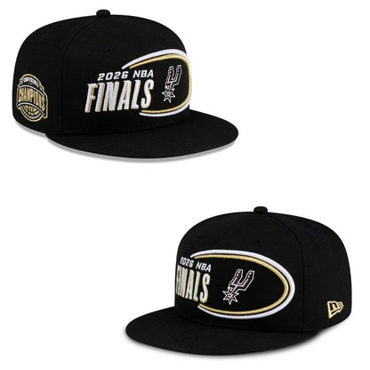 San Antonio Spurs New Era Black 2026 NBA Western Conference Champions Locker Room 9FIFTY Snapback Hat