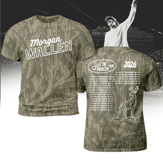 Limited Edition Morgan Wallen - Still The Problem Tour 2026 T-Shirt