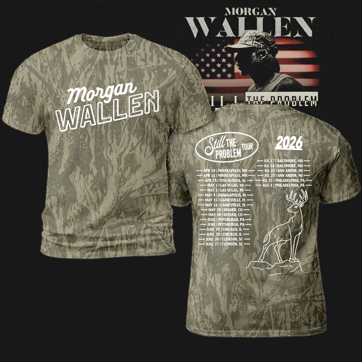 Limited Edition Morgan Wallen - Still The Problem Tour 2026 T-Shirt