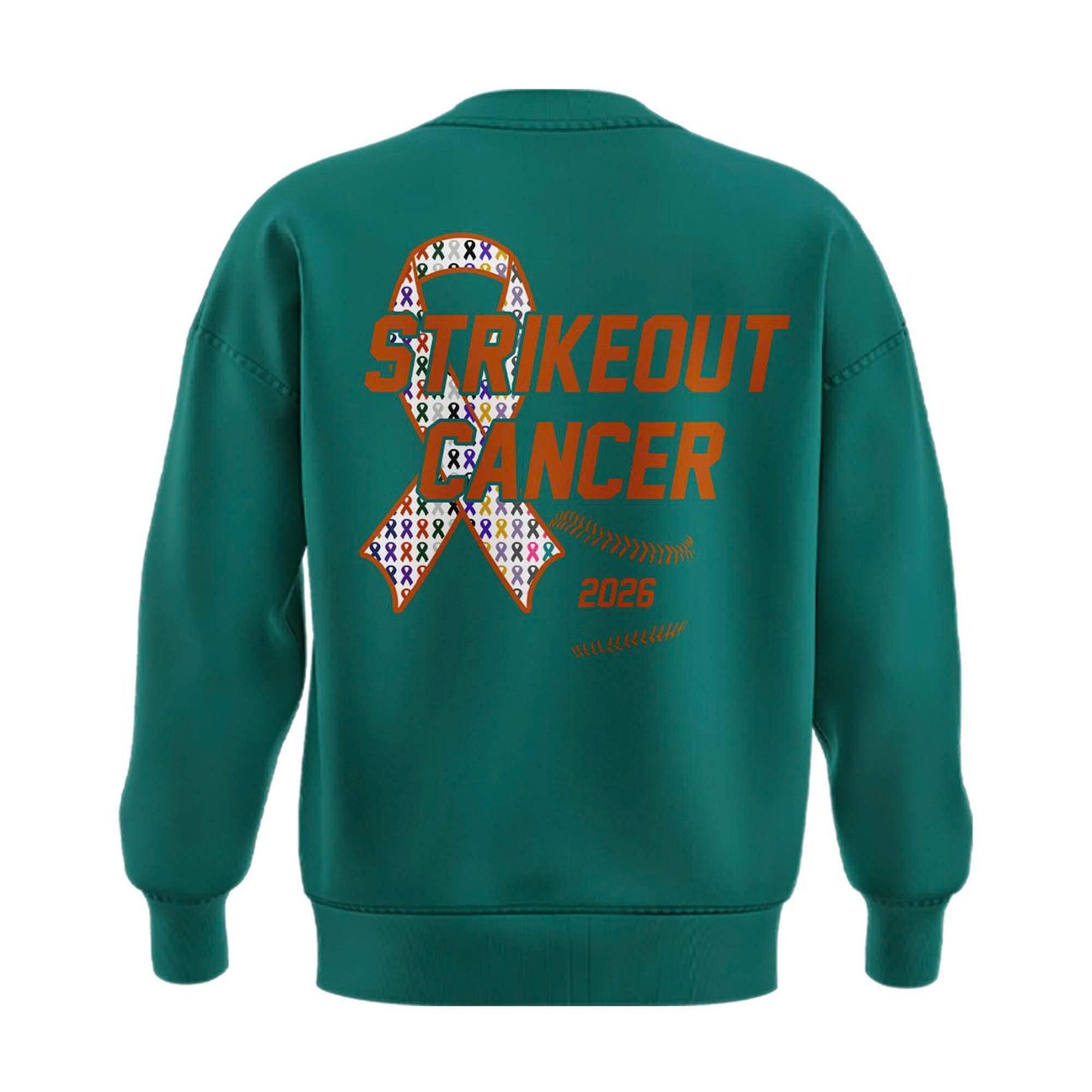 Special 2026 Strikeout Cancer Texas Softball Sweatshirt