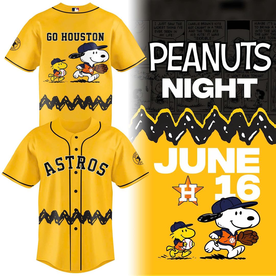 Houston Astros Peanuts Night Jersey