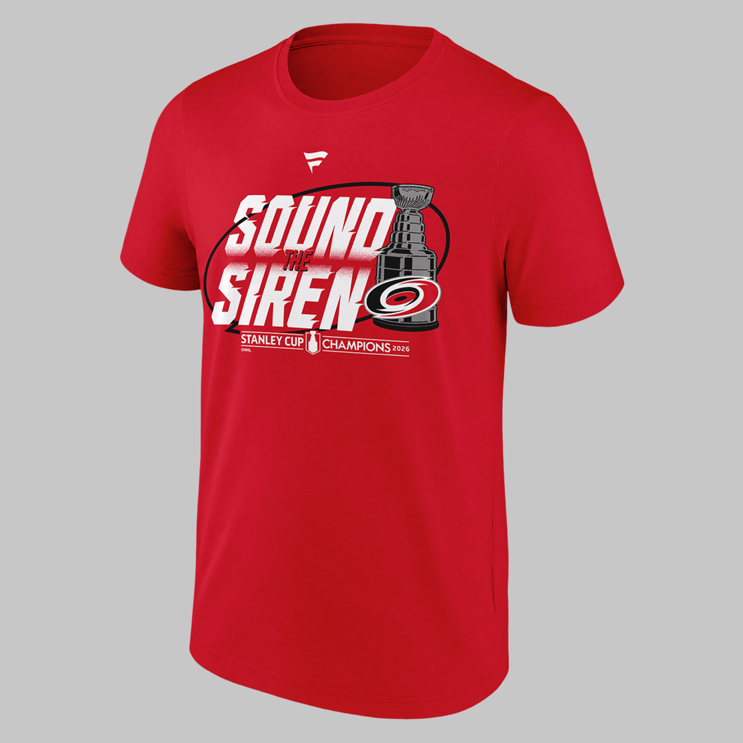 Limited Edition Carolina Hurricanes " Sound The Siren" Red Tshirt 2026