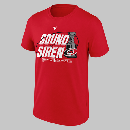 Limited Edition Carolina Hurricanes " Sound The Siren" Red Tshirt 2026