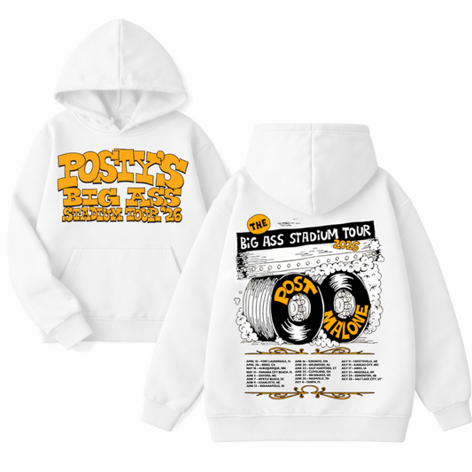 Limited Edition Hoodie Post Malone - THE BIG ASS Stadium Tour Part 2 Hoodie