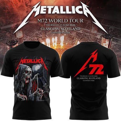 Metallica M72 World Tour Glasgow T-shirt