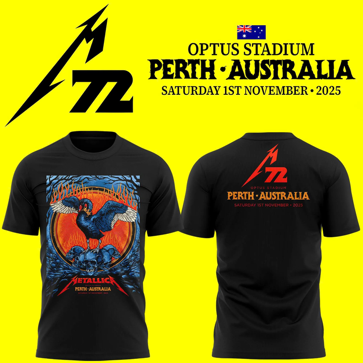 Metallica M72 World Tour M72Perth T-shirt