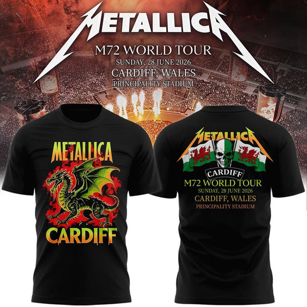 Metallica 2026 M72 World Tour Cardiff, Wales T-shirt