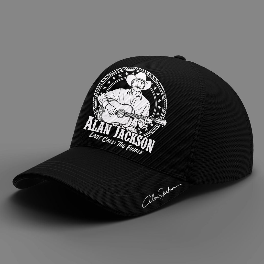 Exclusive Version Alan Jackson "Last Call... The Finale" Black Tshirt 2026