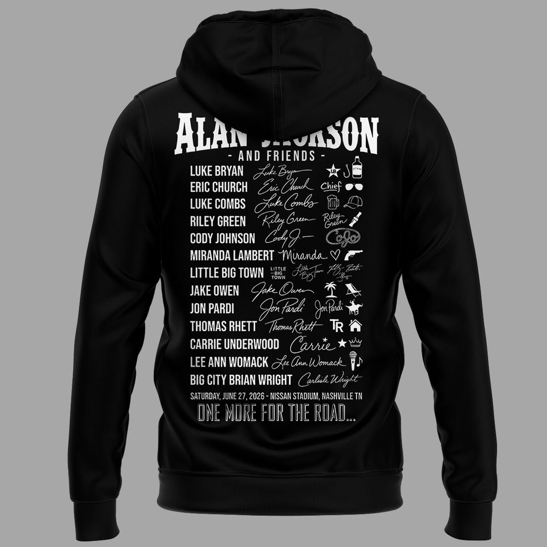 Exclusive Version Alan Jackson "Last Call... The Finale" Black Hoodie 2026