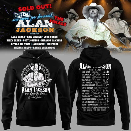 Exclusive Version Alan Jackson "Last Call... The Finale" Black Hoodie 2026