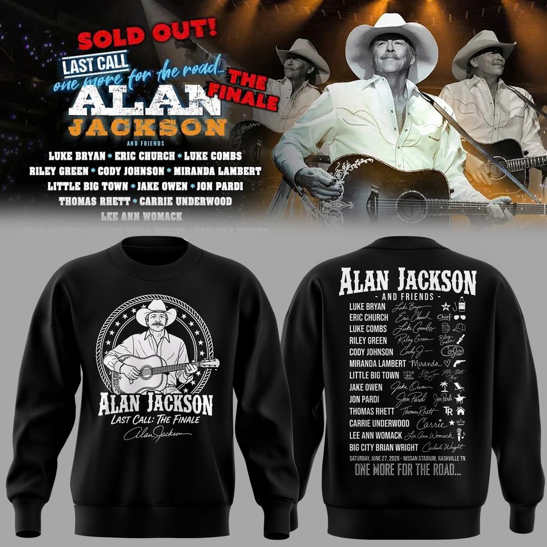 Exclusive Version Alan Jackson "Last Call... The Finale" Black Sweat 2026