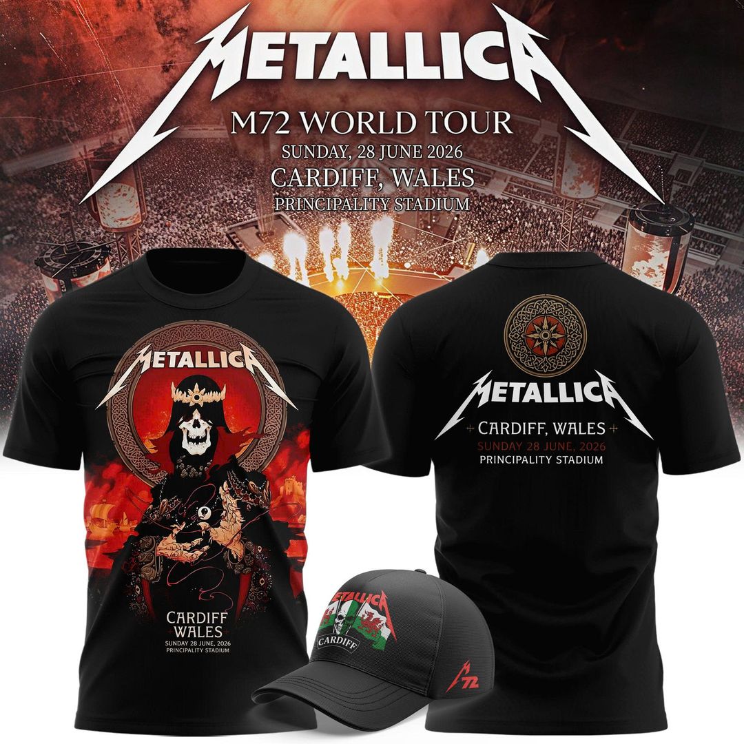 Metallica 2026 M72 World Tour Cardiff, Wales Limited T-shirt