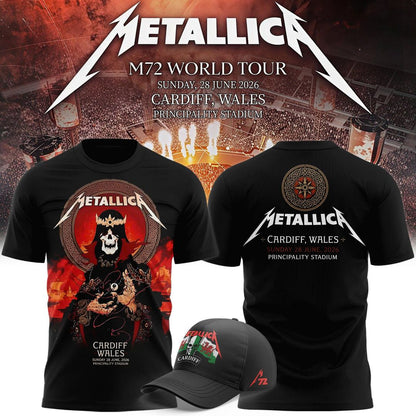 Metallica 2026 M72 World Tour Cardiff, Wales Limited T-shirt