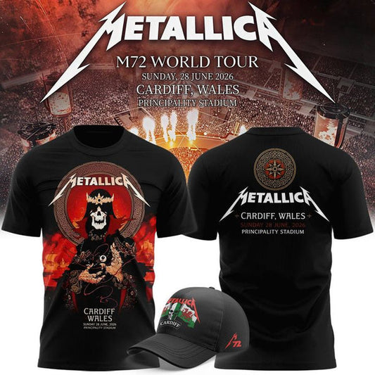 Metallica 2026 M72 World Tour Cardiff, Wales T-shirt