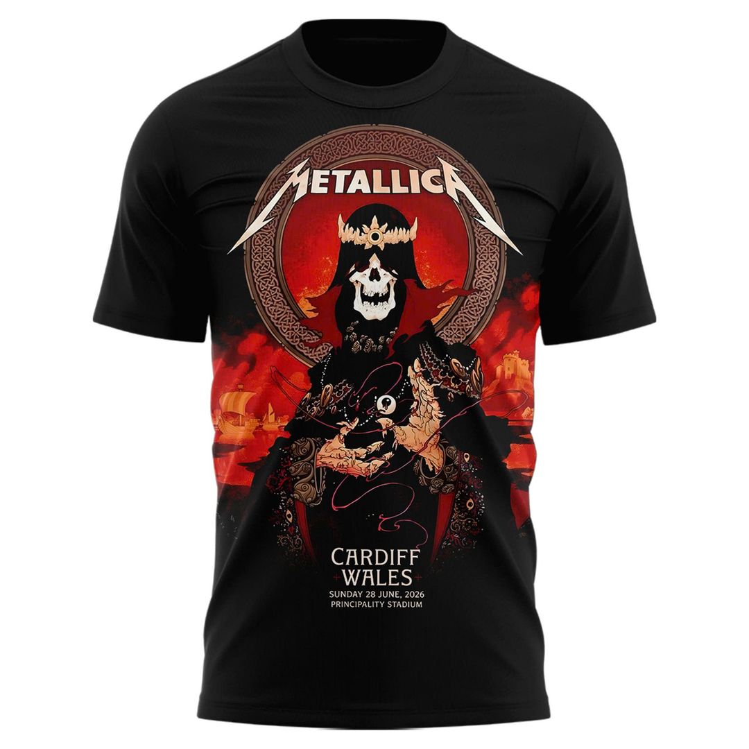 Metallica 2026 M72 World Tour Cardiff, Wales Limited T-shirt