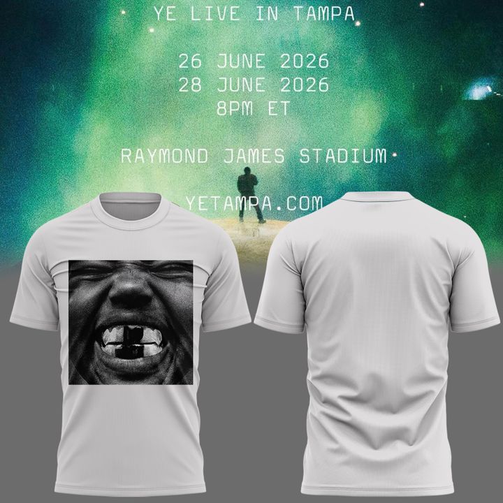 Bully White T-shirt -2026 Ye Live Concert Tour Raymondames Stadium