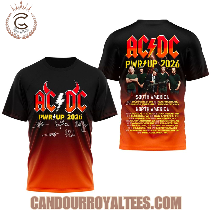 AC/DC North America Power Up Tour 2026 T-Shirt