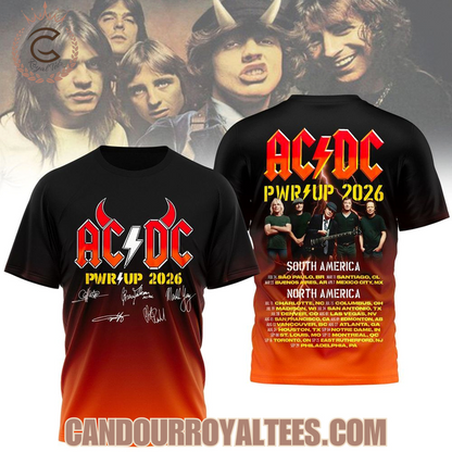 2026 AC/DC North America Power Up Tour T-Shirt
