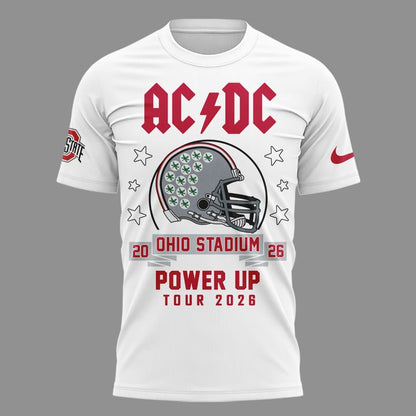Special T-Shirt AC/DC x Ohio State Buckeyes Football - Power Up Tour 2026 T-Shirt