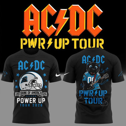 Perfect T-shirt AC/DC x Carolina Panthers - Power Up Tour 2026 T-Shirt