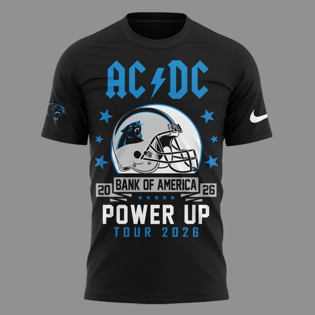 Perfect T-shirt AC/DC x Carolina Panthers - Power Up Tour 2026 T-Shirt