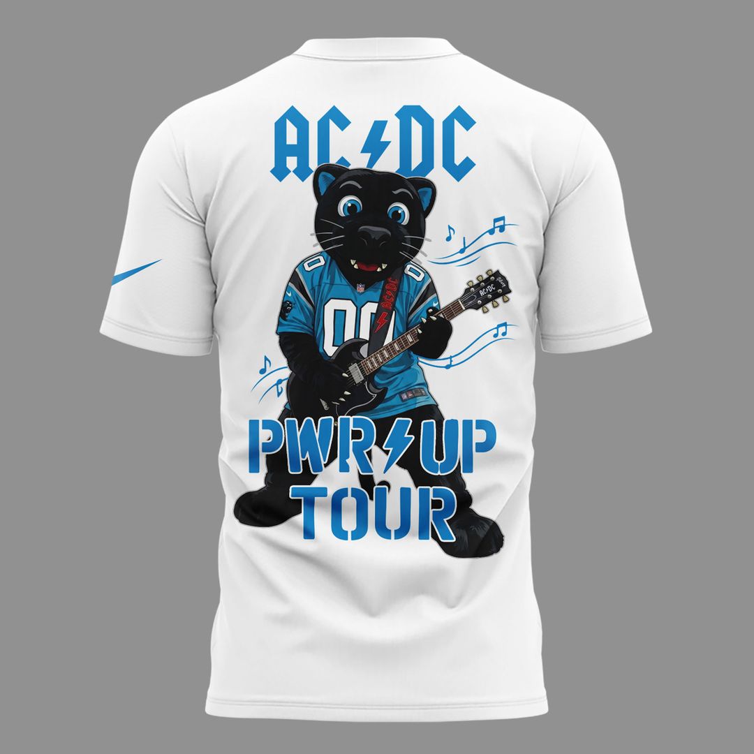 Limited Edition AC/DC x Carolina Panthers - Power Up Tour 2026 T-Shirt