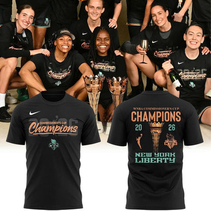 New York Liberty Nike 2026 WNBA Commissioner's Cup Champions Locker Room Shirt