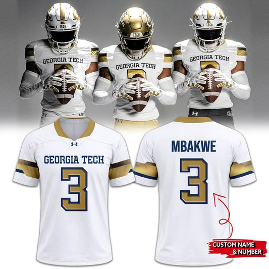 Georgia Tech Football 2026 White Jersey