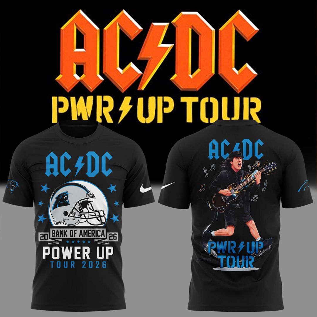 Perfect T-shirt AC/DC x Carolina Panthers - Power Up Tour 2026 T-Shirt