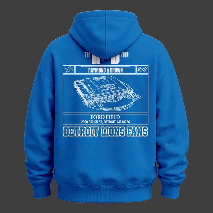 Limited Edition Hoodie Signed Chris Brown & Usher Raymond x Detroit Lions "The R&B Tour" at Ford Field (Detroit)