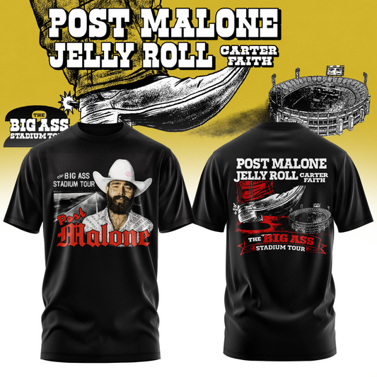 Post Malone The Big Ass Stadium Tour 2026 tshirt 01