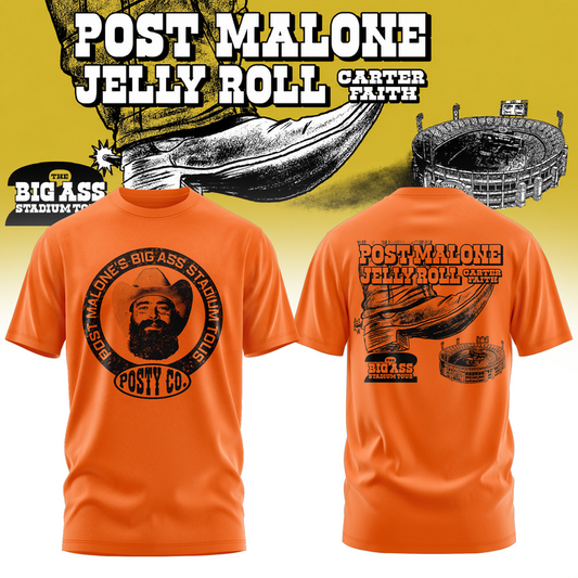 Post Malone The Big Ass Stadium Tour 2026 tshirt 02