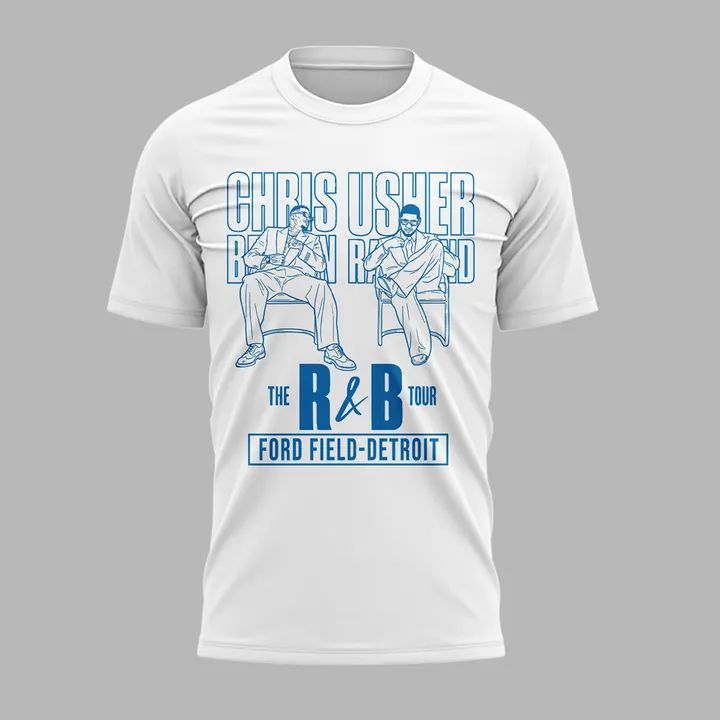 Exclusive Version White T-shirt Detroit x The R&B Tour 2026