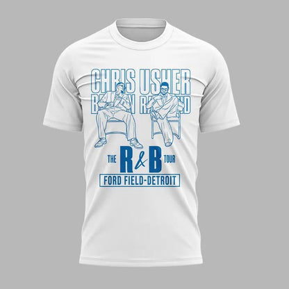 Exclusive Version White T-shirt Detroit x The R&B Tour 2026